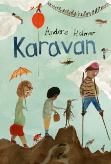Karavan – omslag till ljudboken av Anders Holmer