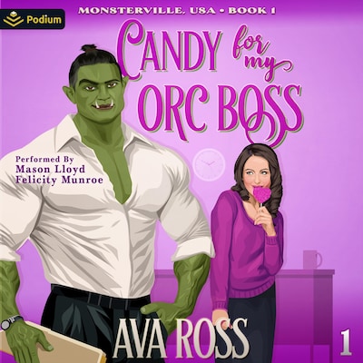Candy for My Orc Boss – omslag til lydbogen af Ava Ross