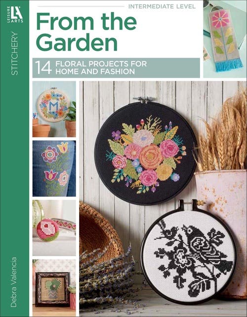 From the Garden Cross Stitch: 14 Floral Projects for Home and Fashion – omslag til lydbogen af Debra Valencia