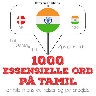 1000 essentielle ord i Tamil – omslag til lydbogen af JM Gardner