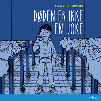 Døden er ikke en joke – omslag til lydbogen af Caroline Ørsum