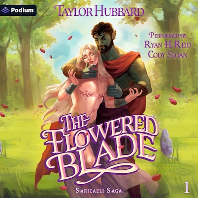 The Flowered Blade – omslag til lydbogen af Taylor Hubbard