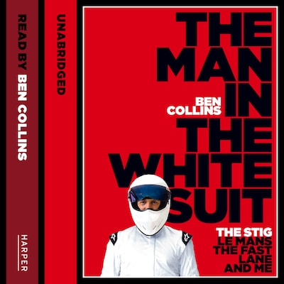 The Man in the White Suit – omslag van het luisterboek van Ben Collins