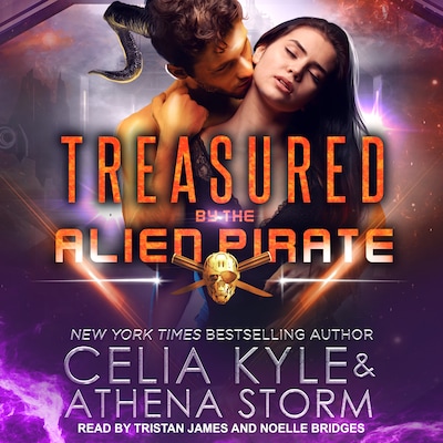 Treasured by the Alien Pirate – omslag til lydbogen af Celia Kyle, Athena Storm