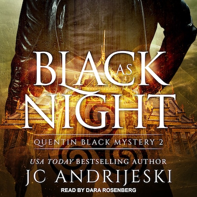 Black As Night – omslag til lydbogen af JC Andrijeski