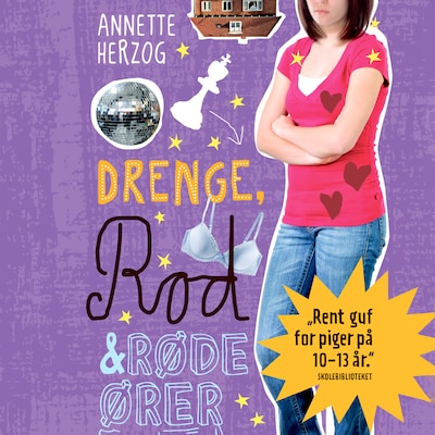 Drenge, rod og røde ører. Drenge & ... 2 – omslag til lydbogen af Annette Herzog