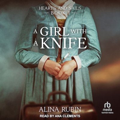 A Girl with a Knife – omslag til lydbogen af Alina Rubin