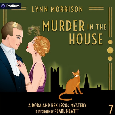 Murder in the House – omslag til lydbogen af Lynn Morrison