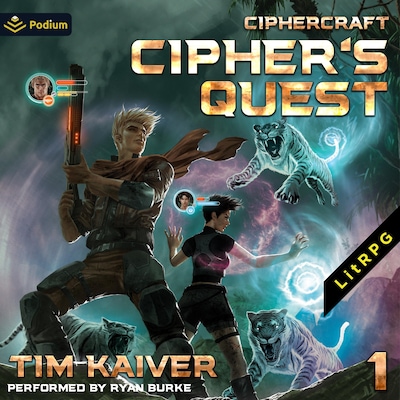 Cipher's Quest – omslag til lydbogen af Tim Kaiver
