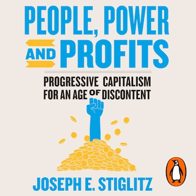 People, Power, and Profits – omslag til lydbogen af Joseph E. Stiglitz