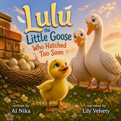Lulu the Little Goose Who Hatched Too Soon – omslag til lydbogen af Nika Al