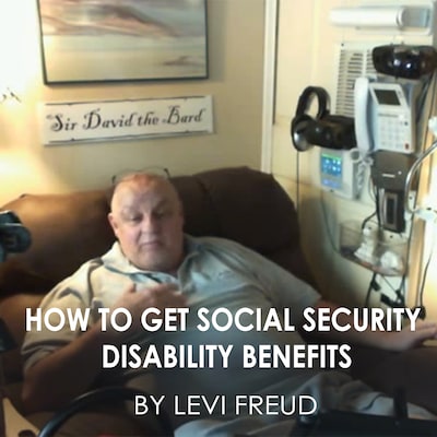 HOW TO GET SOCIAL SECURITY DISABILITY BENEFITS – omslag van het luisterboek van levi freud