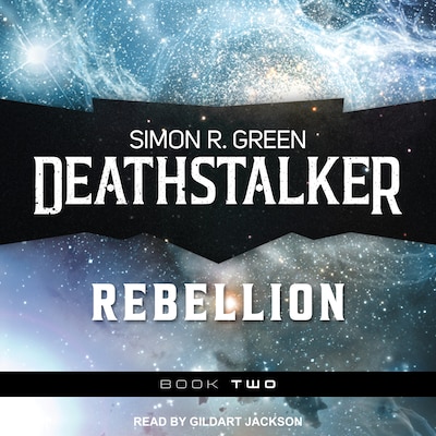 Deathstalker Rebellion – omslag til lydbogen af Simon R. Green