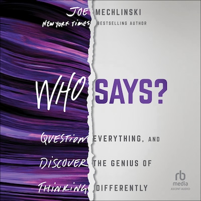 Who Says? – omslag til lydbogen af Joe Mechlinski