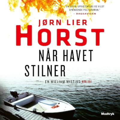Når havet stilner – omslag til lydbogen af Jørn Lier Horst
