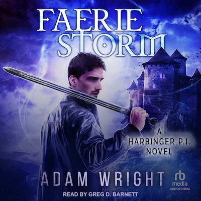 Faerie Storm – omslag til lydbogen af Adam Wright
