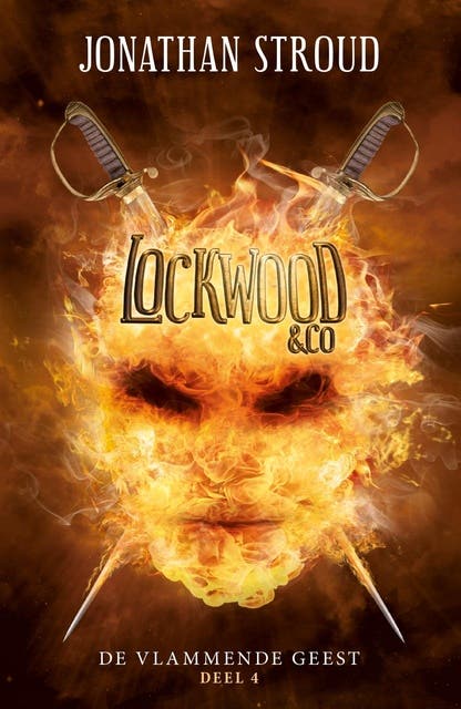 De vlammende geest: Lockwood en Co Deel 4 – omslag van het luisterboek van Jonathan Stroud
