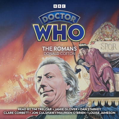 Doctor Who: The Romans – omslag til lydbogen af Donald Cotton