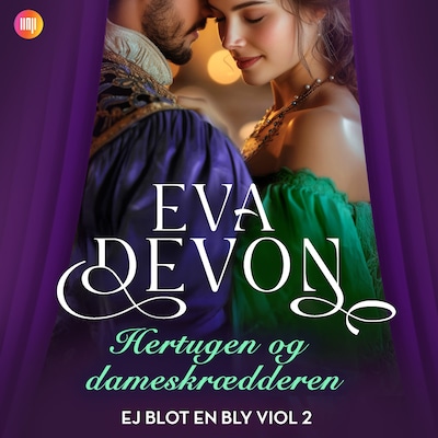 Hertugen og dameskrædderen – omslag til lydbogen af Eva Devon