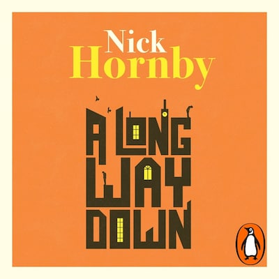 A Long Way Down – omslag til lydbogen af Nick Hornby