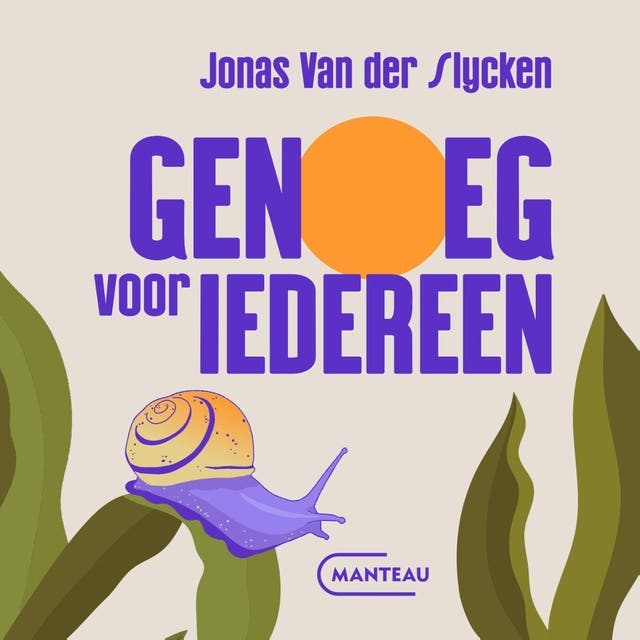Genoeg voor iedereen – omslag van het luisterboek van Jonas Van der Slycken