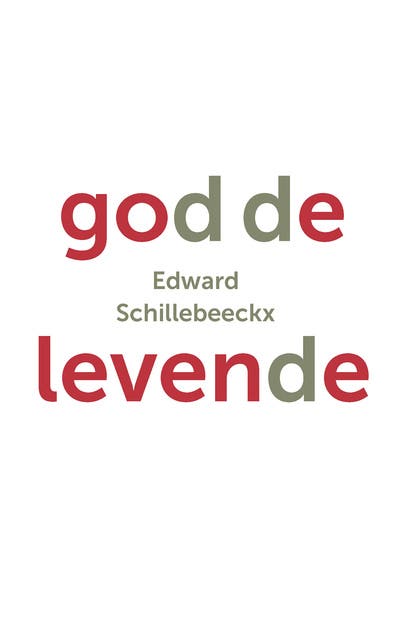 God de levende – omslag van het luisterboek van Edward Schillebeeckx