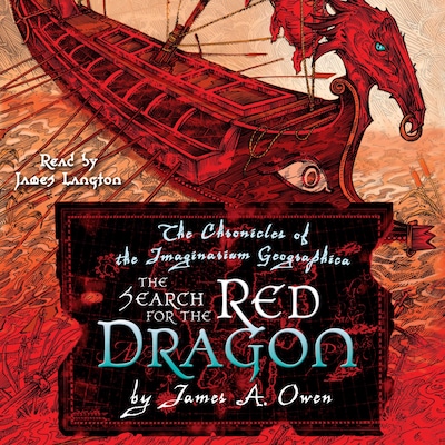 The Search for the Red Dragon – omslag til lydbogen af James A. Owen