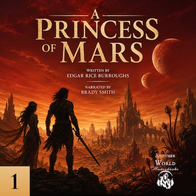 A Princess of Mars – okładka audiobooka, autor Edgar Rice Burroughs