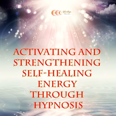 Activating and strengthening self-healing energy through hypnosis – omslag til lydbogen af Michael Bauer