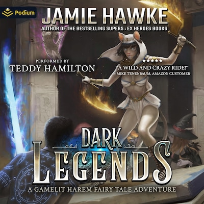 Dark Legends – omslag til lydbogen af Jamie Hawke