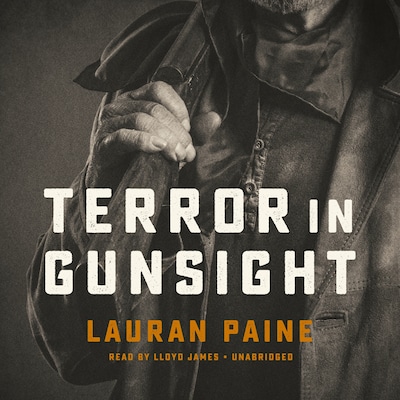 Terror in Gunsight – omslag til lydbogen af Lauran Paine