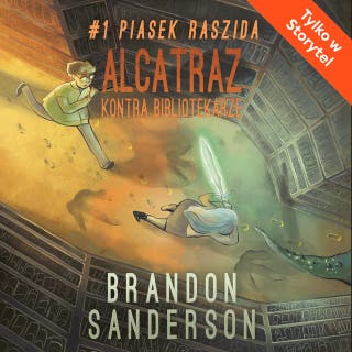 Piasek Raszida – okładka audiobooka, autor Brandon Sanderson