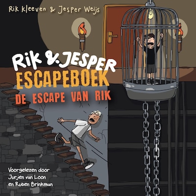 De escape van Rik – omslag van het luisterboek van Rik Kleeven, Jesper Weijs