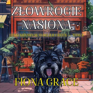 Złowrogie nasiona (Lekki kryminał o Delilii Green — Tom 4) – okładka audiobooka, autor Fiona Grace