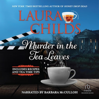 Murder in the Tea Leaves – omslag til lydbogen af Laura Childs