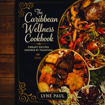 The Caribbean Wellness Cookbook 2026 – omslag til lydbogen af Lyne Paul