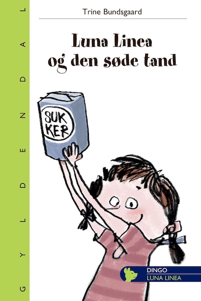Luna Linea og den søde tand – omslag til lydbogen af Trine Bundsgaard