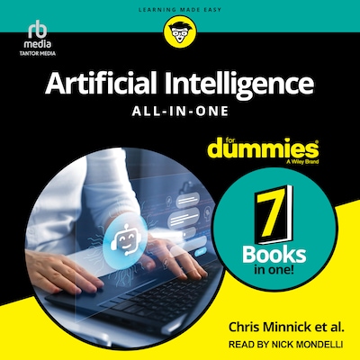 Artificial Intelligence All-in-One For Dummies – omslag til lydbogen af Chris Minnick, John Paul Mueller, Luca Massaron