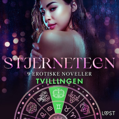 Stjernetegn – 8 erotiske noveller til Tvillingen – omslag til lydbogen af Alexandra Södergran, Vanessa Salt, Olrik