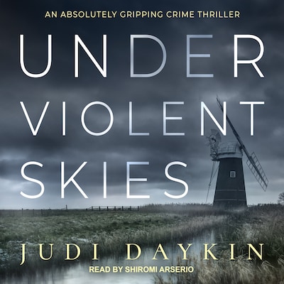Under Violent Skies – omslag til lydbogen af Judi Daykin