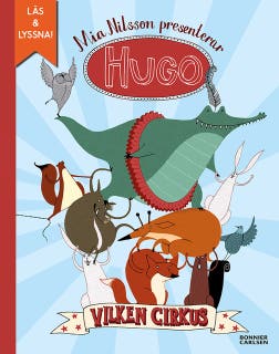 Vilken cirkus! – omslag till ljudboken av Mia Nilsson