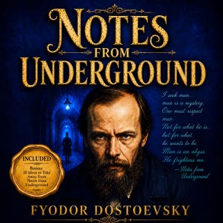 Notes from Underground – omslag till ljudboken av Fyodor Dostoevsky