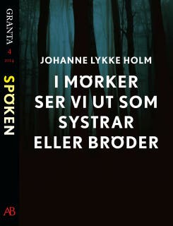 I mörker ser vi ut som systrar eller bröder: en e-singel ur Granta #4 – omslag till ljudboken av Johanne Lykke Naderehvandi
