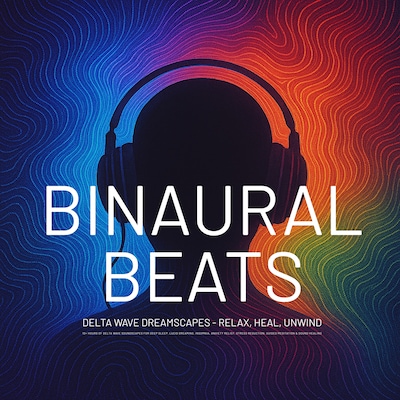 Finest Binaural Beats: Delta Wave Dreamscapes — Relax, Heal, Unwind – omslag til lydbogen af The Binaural Beats Experience