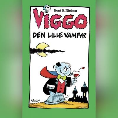 Viggo, den lille vampyr – omslag til lydbogen af Bent B. Nielsen