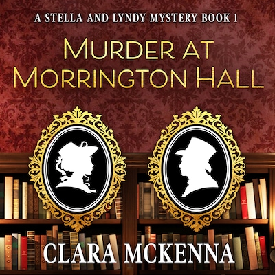Murder at Morrington Hall – omslag til lydbogen af Clara McKenna