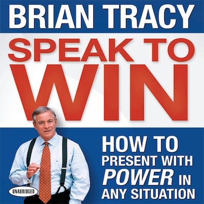 Speak To Win – omslag til lydbogen af Brian Tracy