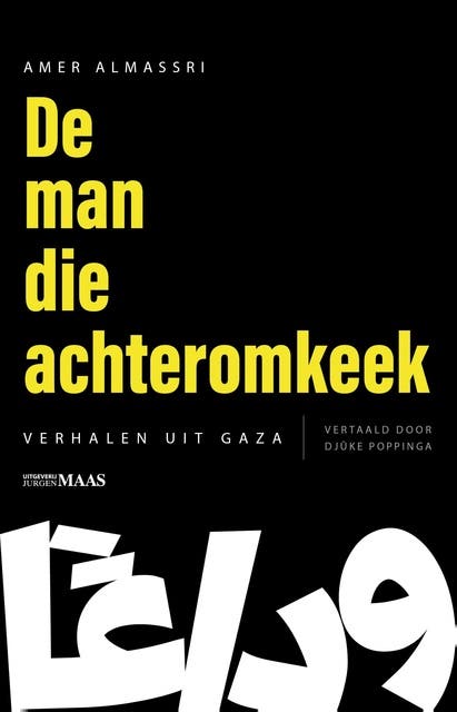 De man die achteromkeek – omslag van het luisterboek van Amer Almassri