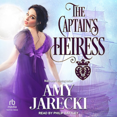 The Captain's Heiress – omslag til lydbogen af Amy Jarecki
