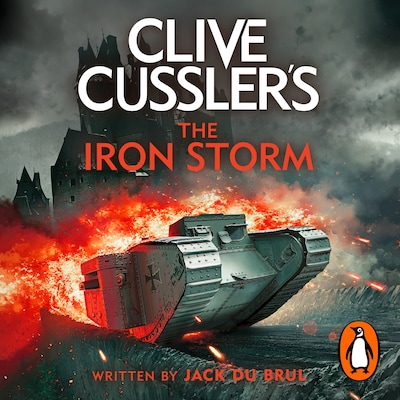 Clive Cussler’s The Iron Storm – omslag til lydbogen af Jack du Brul